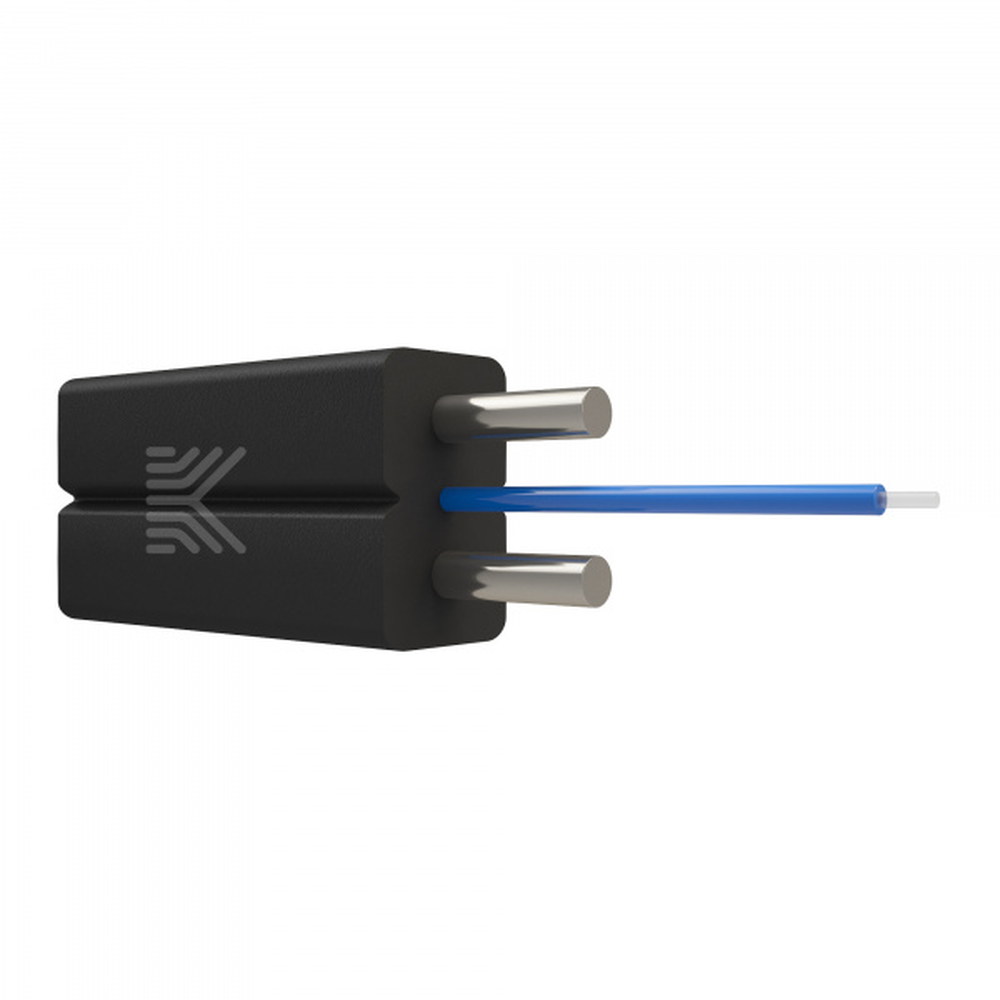 Дроп-кабель бабочка, 1 волокно G.657.A1, усиленный, чёрный