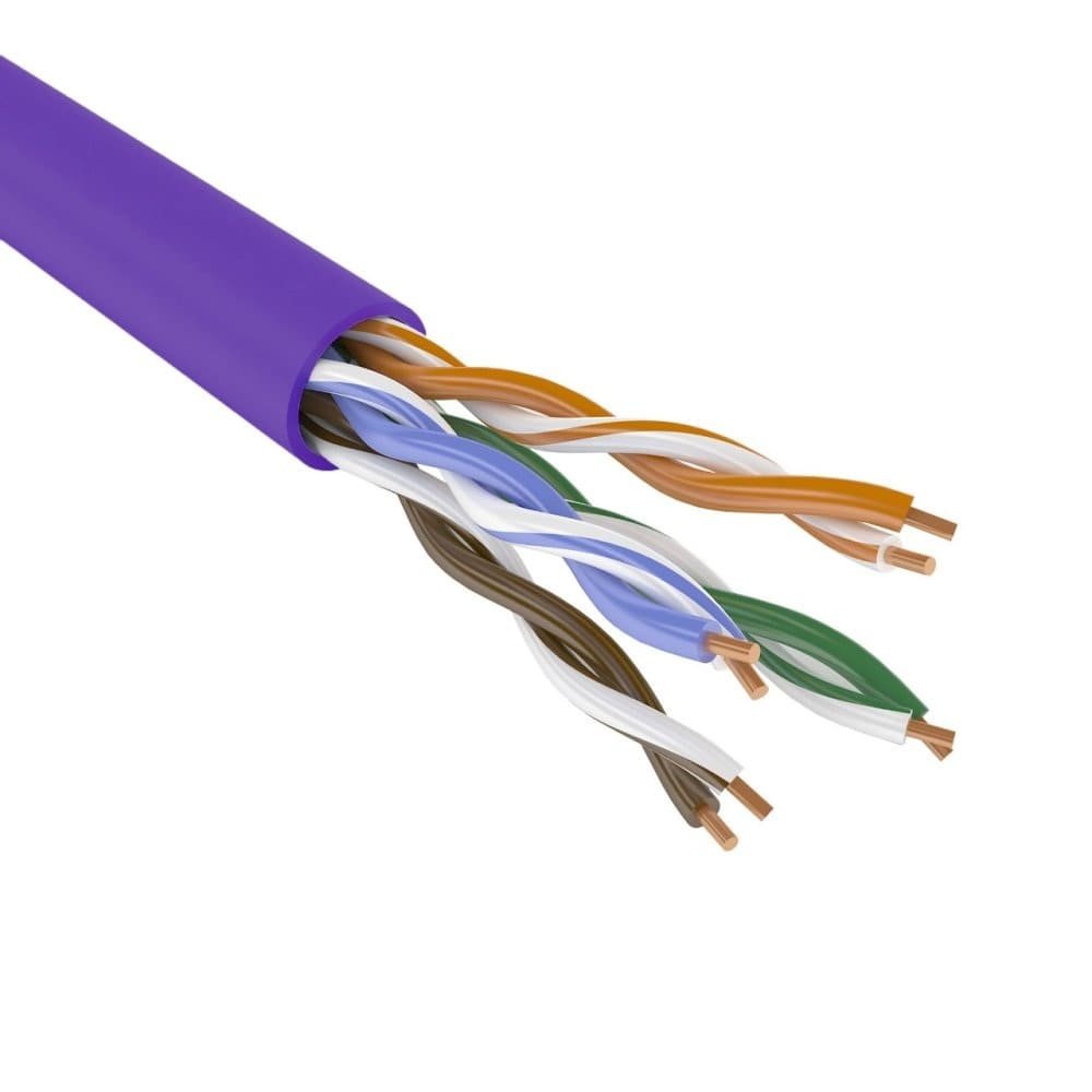 Кабель сетевой UTP CAT5e 4 пары 0,50 мм медный LSZH, внутренний (Indoor), COMTEQ