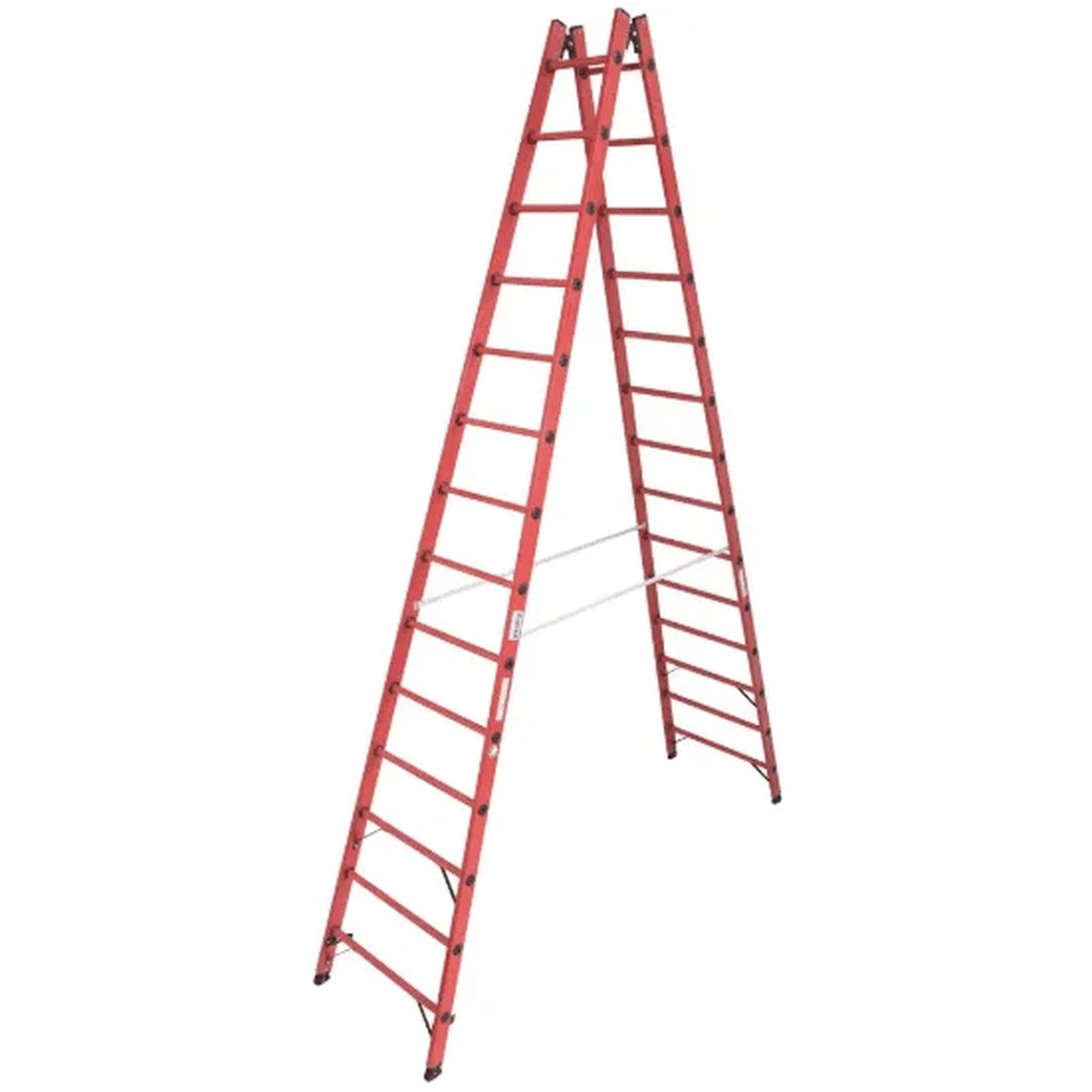 Диэлектрическая двухсторонняя стремянка Krause 2х14