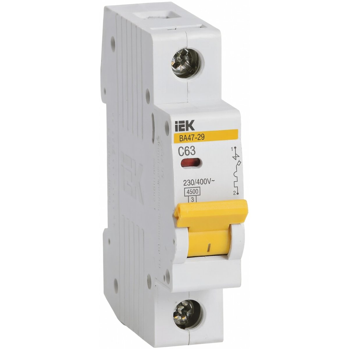 Автоматический выключатель 1P ВА47-29 63А