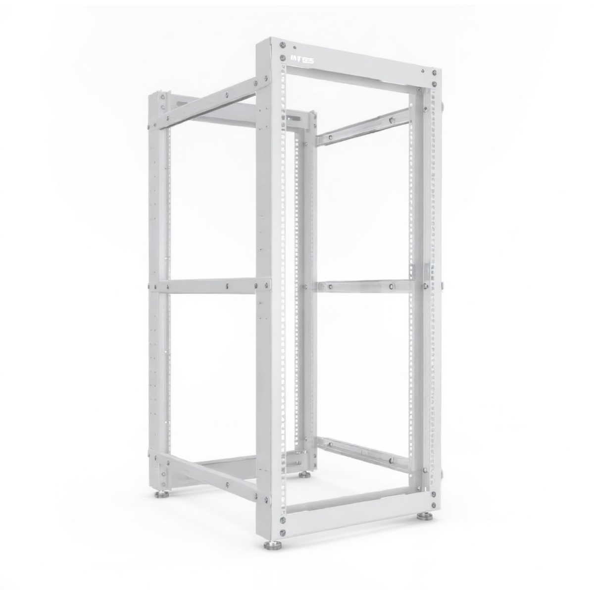 Стойка серверная двухрамная NTSS OR 37U, глубина 600–1000 мм, с комплектом ножек, цвет серый RAL 7035