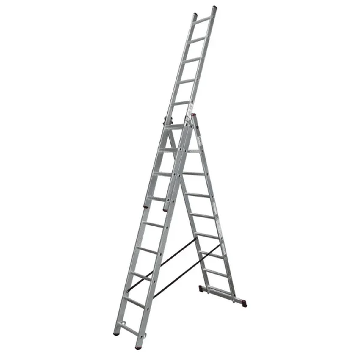 Трёхсекционная универсальная лестница KRAUSE CORDA 3×9 с дополнительной функцией