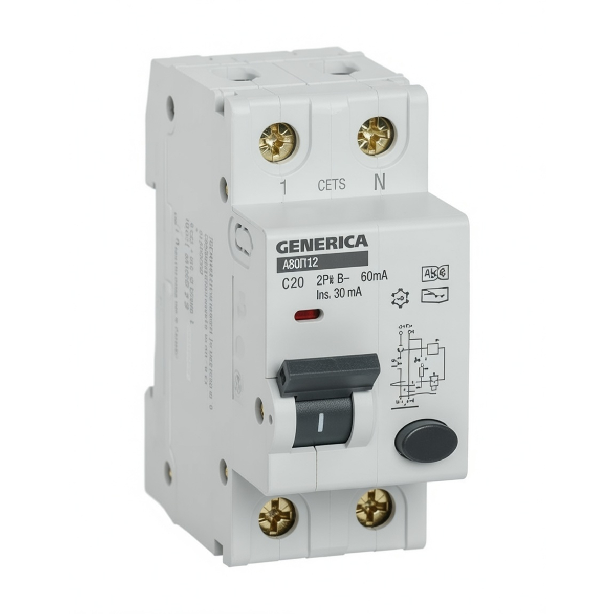 Автоматический выключатель дифференциального тока АВДТ32 C20