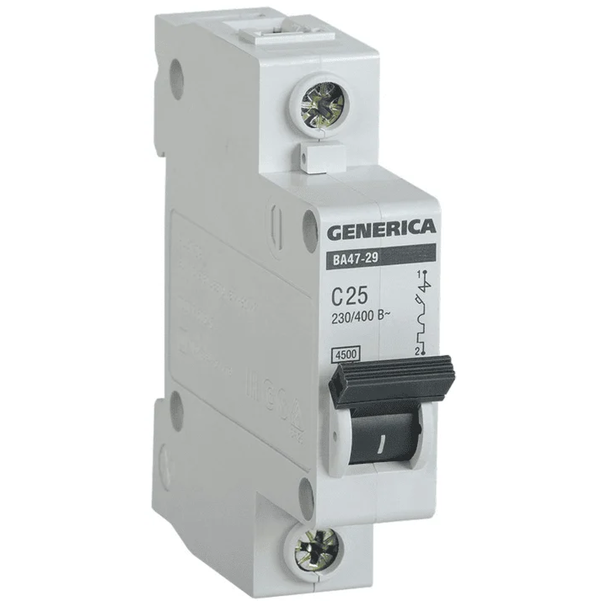 Автоматический выключатель 1Р ВА47-29 25 А 4,5 кА, характеристика C