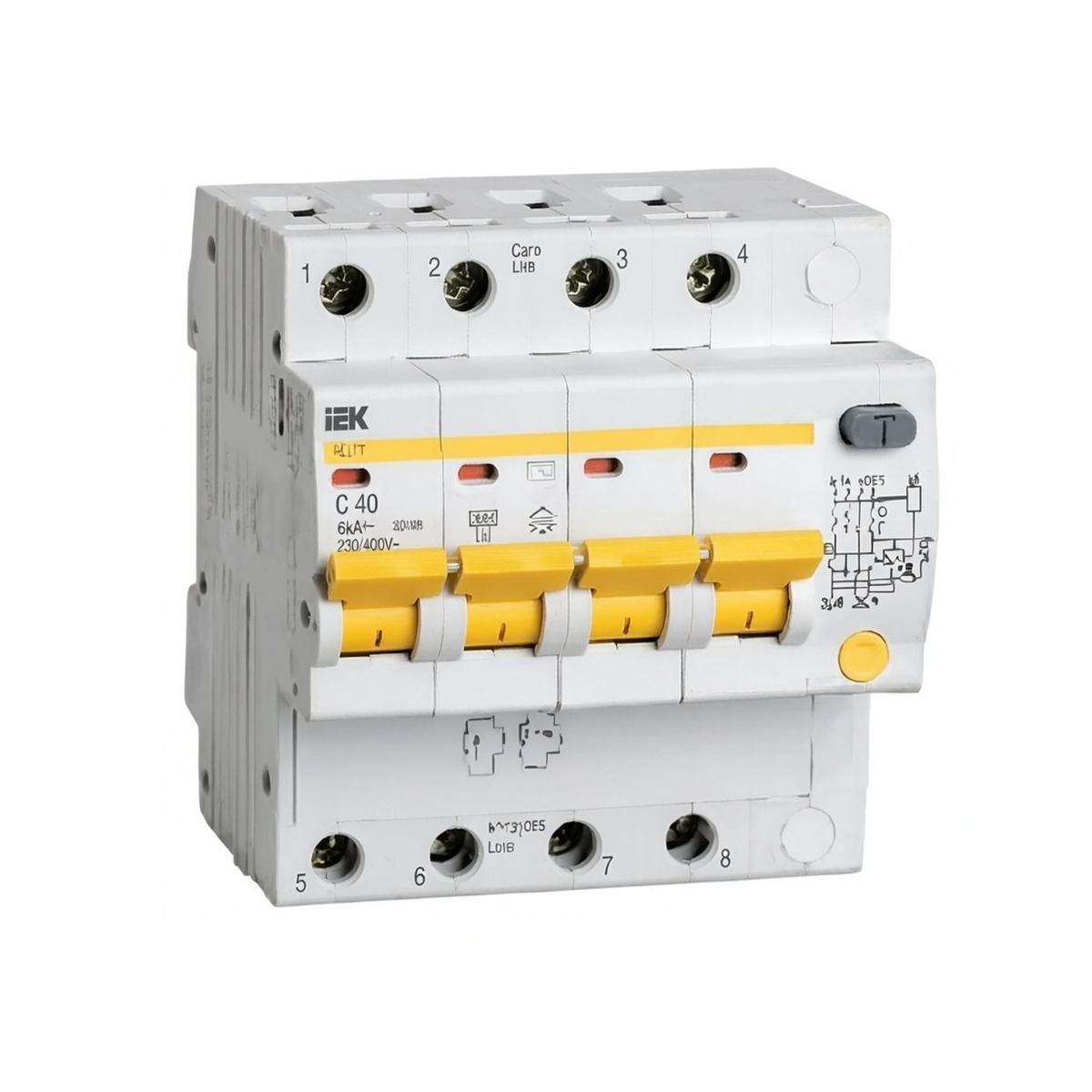 Автоматический выключатель дифференциального тока АД14 4Р 40 А 30 мА