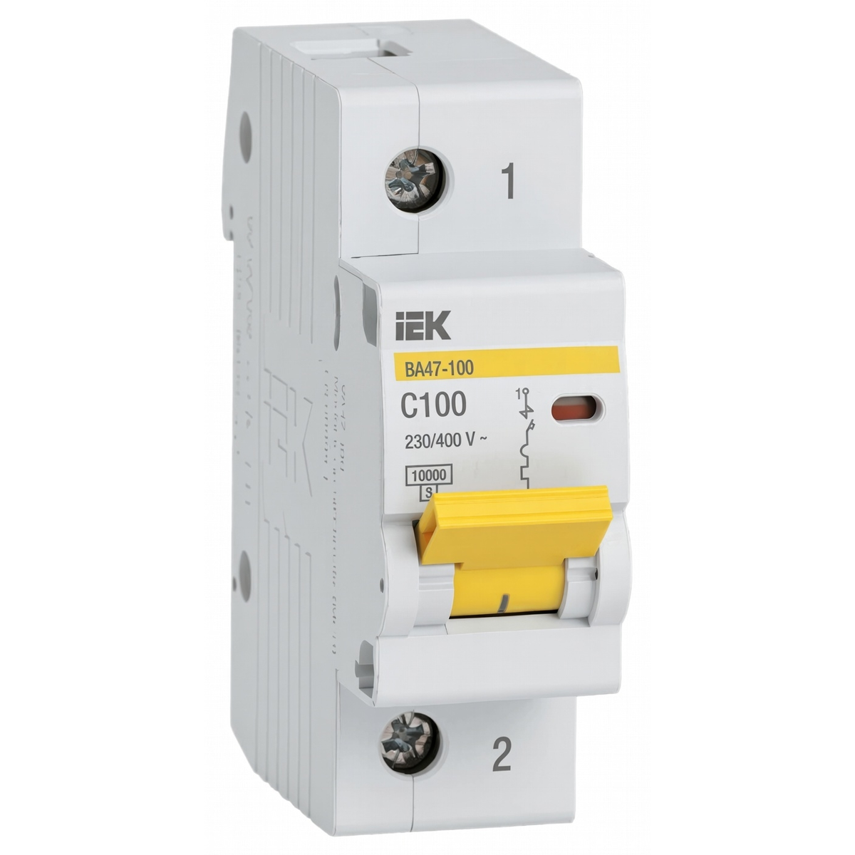 Автоматический выключатель 1Р ВА47-100 100 А 10 кА, характеристика C