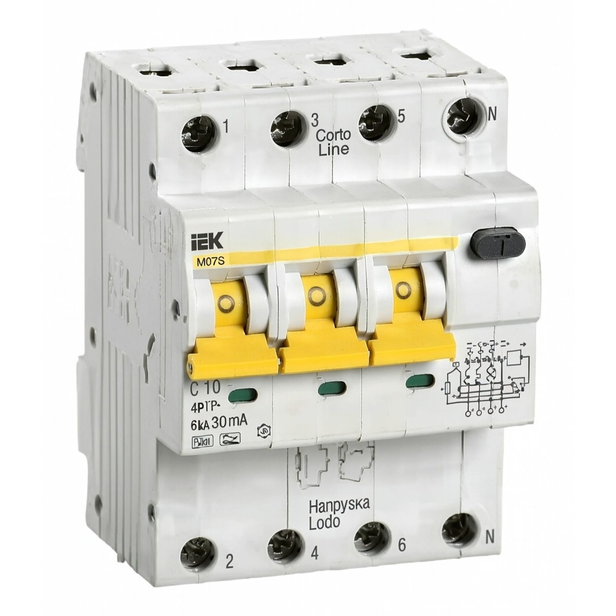 Автоматический выключатель дифференциального тока АВДТ34 C10 30 мА