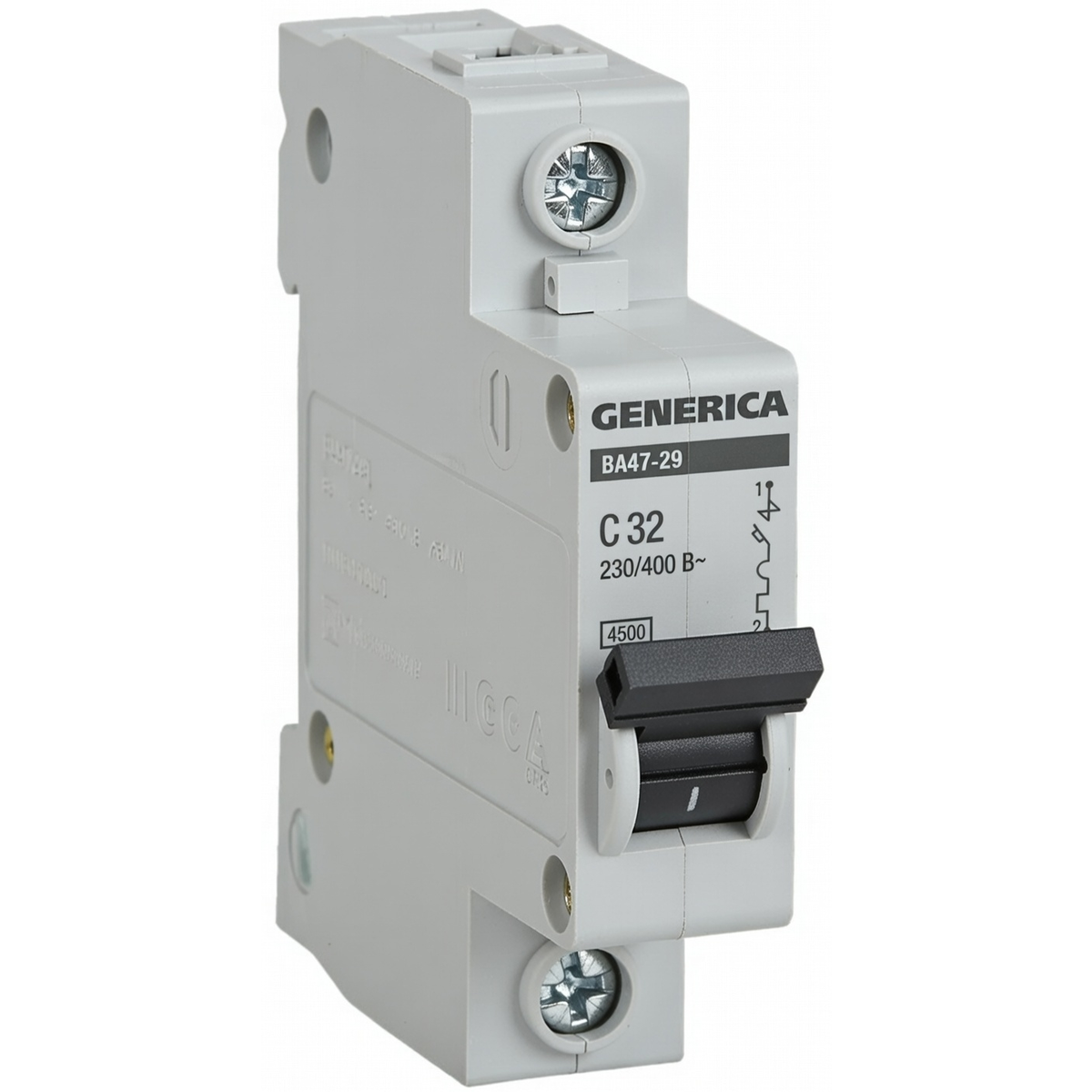 Автоматический выключатель 1P ВА47-29 32А 4,5кА C