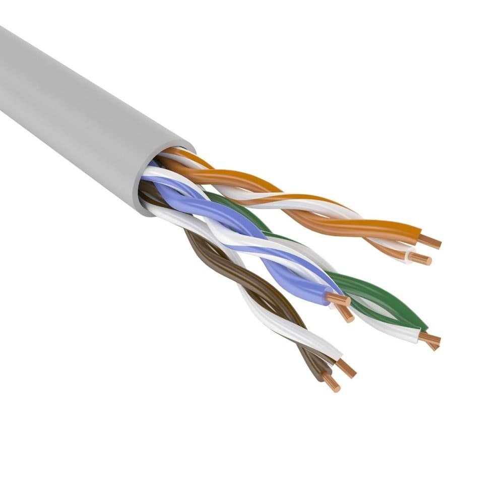 Кабель сетевой UTP CAT5e 4 пары 0,48 мм медный ПВХ, внутренний (Indoor), COMTEQ